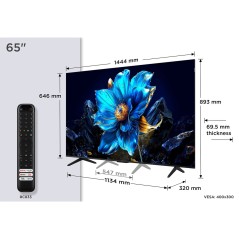 TCL 65P7K 65" 4K UHD Smart TV - Stunning Brushed Metal Design for Ultimate Viewing Experience!
